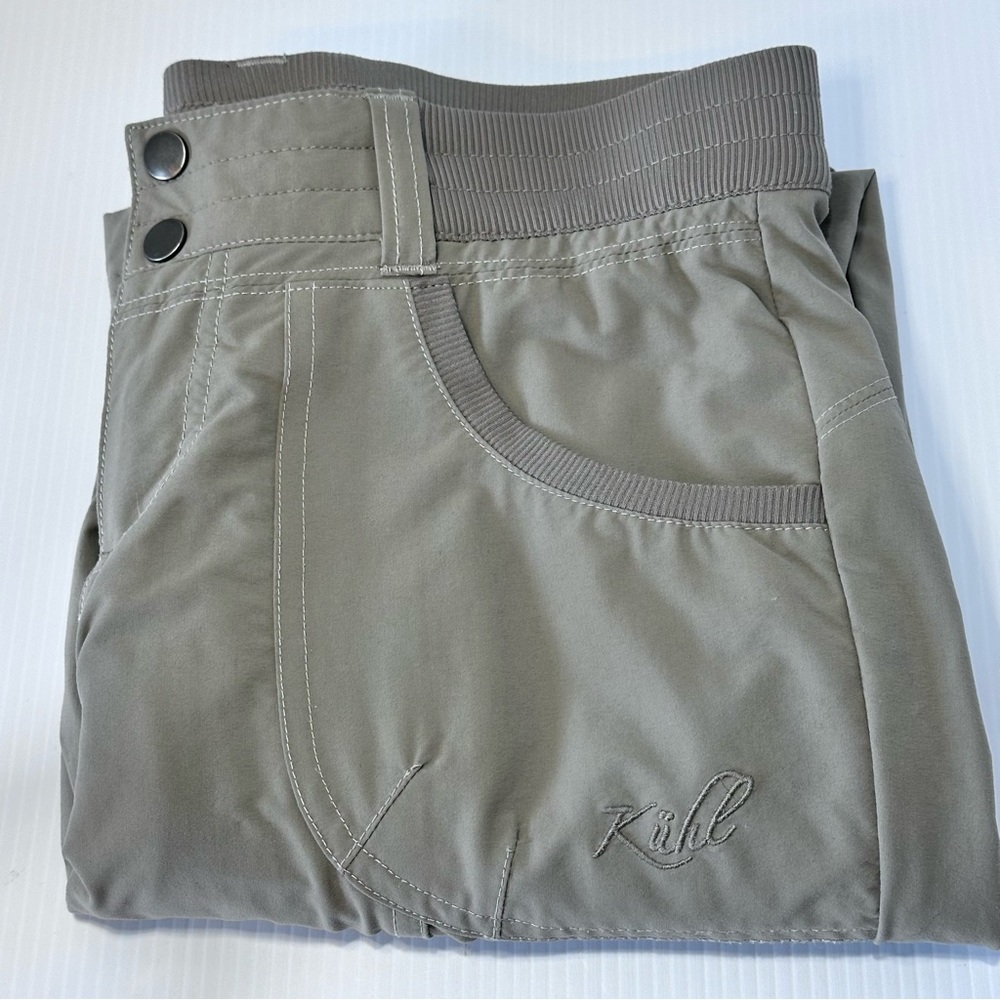 Kuhl Pants Women’s 4 Reg Drawstring Cargo Hiking Nylon Stretch Like New